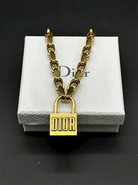 dior lucky locket necklace price|Dior necklace.